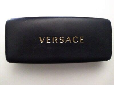 Versace Sunglasses Leather Hard Case ONLY with MicroFiber